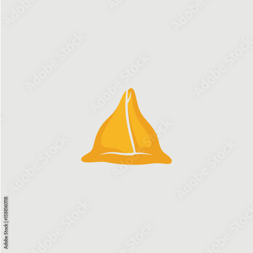 Samusa icon logo flat vector design