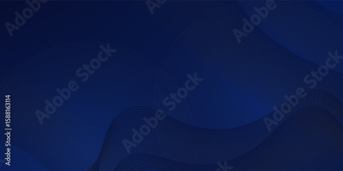 Premium background design with diagonal dark blue line pattern. Vector horizontal template for digital lux business banner, contemporary formal invitation, luxury voucher, prestigious gift certificate