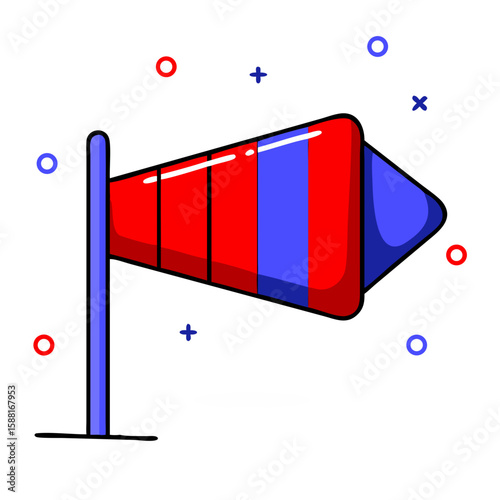 Illustration of a megaphone, vibrant colors, modern design, communication symbol
