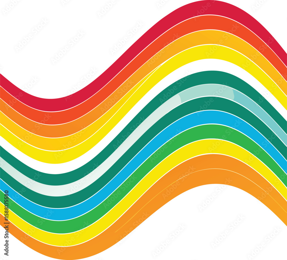 Obraz premium Colorful Seamless Vector of Geometric Sunburst Icons