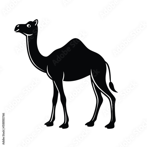 camel silhouette vector illustration desert animal