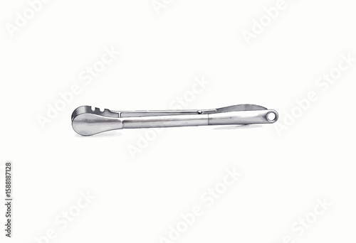 Stainless steel kitchen tongs for cooking and serving food  