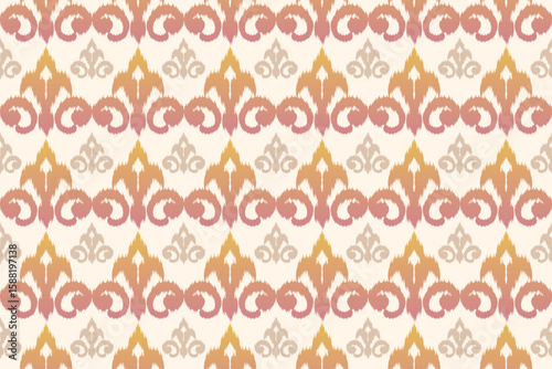 Ethnic ikat beautiful seamless pattern. Native traditional. Design for background, wallpaper, vector illustration, fabric, clothing, batik, carpet, embroidery.