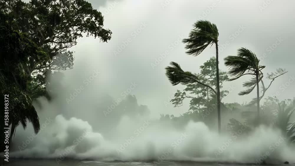 Strong winds and heavy rain storms impact roads in tropical areas ...