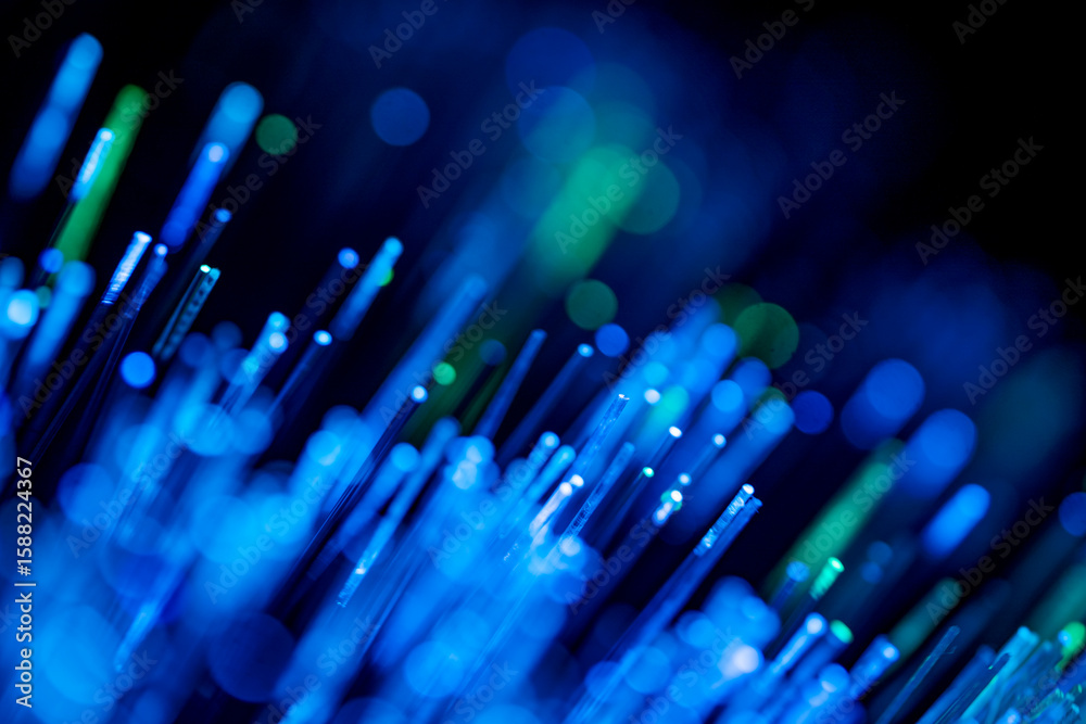 custom made wallpaper toronto digitalAbstract pattern of blue and green fiber optic lights