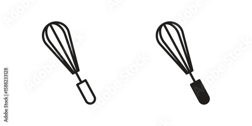 Whisk icon line style graphic design .editable vectors.