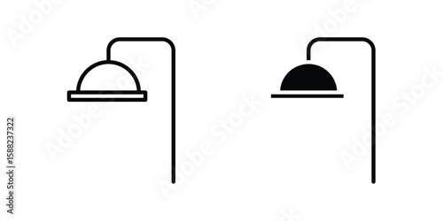 Shower Head icon line style graphic design .editable vectors.
