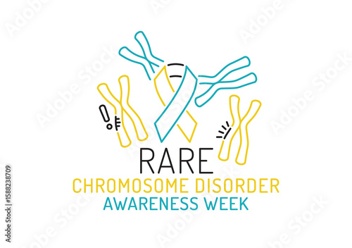 Rare Chromosome Disorder Awareness Week poster. Vector illustration