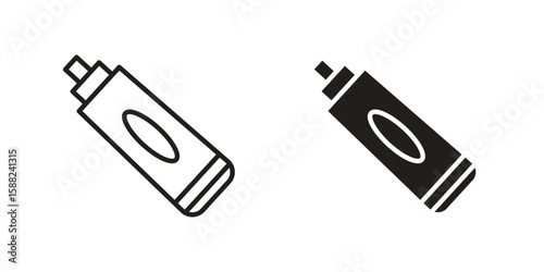Ointment icon line style graphic design .editable vectors.