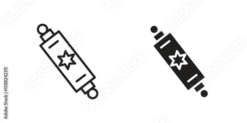 Mezuzah icon line style graphic design .editable vectors.
