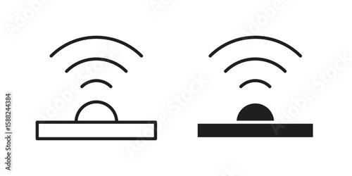 Infrared icon line style graphic design .editable vectors.