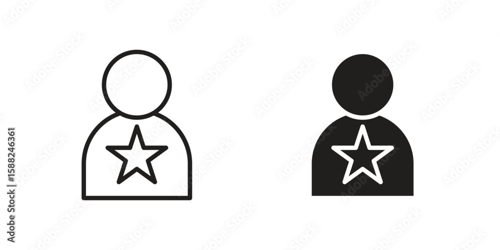 Good human icon line style graphic design .editable vectors.