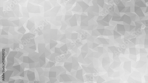 White and Black color abstract low poly design wiggling complex geometrical background