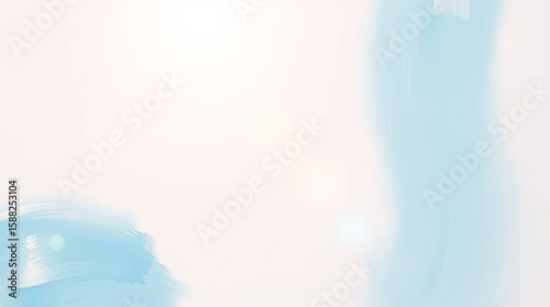 Abstract Watercolor Composition: A serene blend of delicate blue hues merges with soft gradients, creating a tranquil and fluid composition of artistic expression, with a sense of watercolor effect.