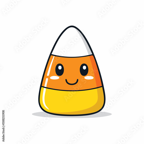 Colorful Candy Corn Smile, Autumn Treat Graphic