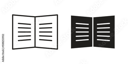 Bankbook icon line style graphic design .editable vectors.