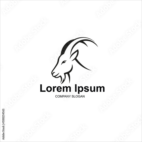goat logo vector