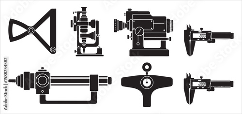 Measuring tools precision instruments mechanical devices