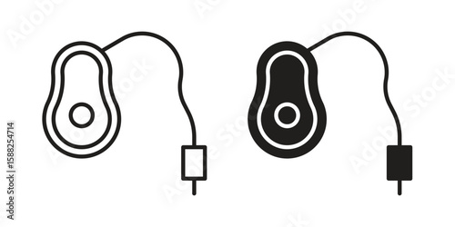 Anesthesia icon line style graphic design .editable vectors.