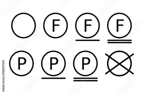 Dry Cleaning Icon Set