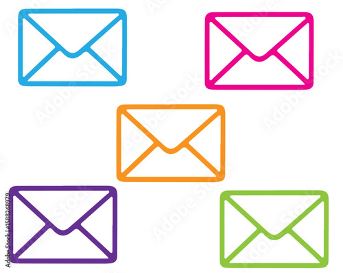 “Gmail Icon Vector – Email Envelope, Google Mail Logo, Communication Symbol, Message UI Design”

