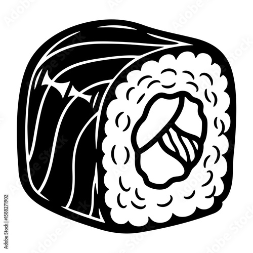 Black and White Maki Roll