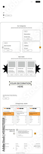 Decoration Store Website Landing Page