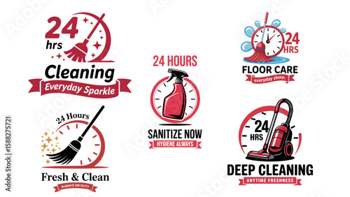 Professional Cleaning Service Logo Collection