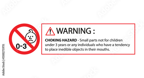 Choking Hazard Warning Sticker