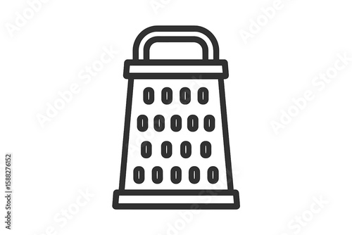 Grater with six sides designed for shredding, slicing, and grating various ingredients for cooking needs