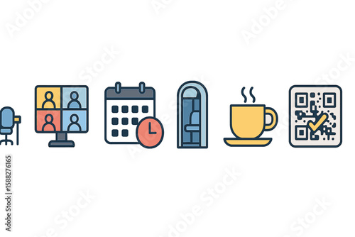 Digital collaboration tools and elements for effective remote work and organization