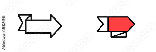 Arrow graphic designs showcasing different styles of direction indicators for creative projects and presentations