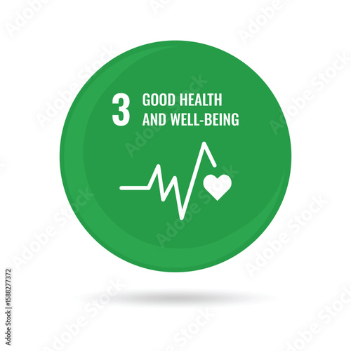 SDGs Good Health round icon