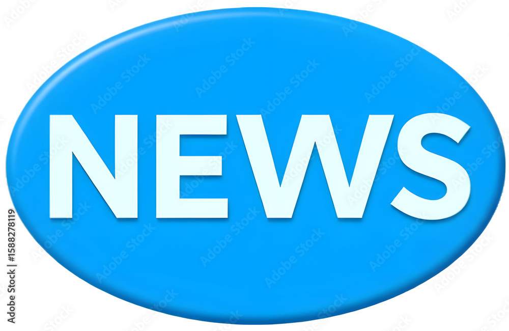 블루타원에 흰색 뉴스글씨a blue oval and white newsletter 블루타원에 흰색 뉴스글씨a blue oval and white newsletter