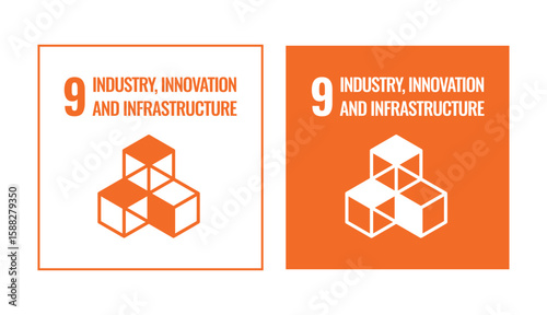 SDGs Industry Innovation square icon
