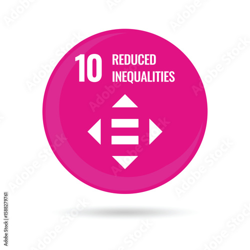 SDGs Reduced Inequality round icon