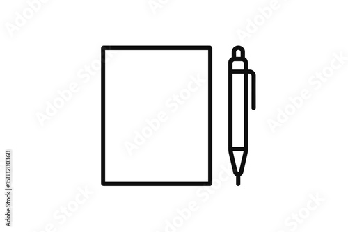 Blank notebook and pen placed on a clean surface ready for writing tasks during the day