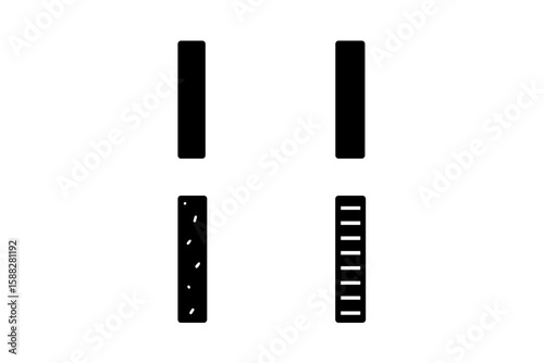 Different types of rulers and measuring tools displayed against a neutral background for educational purposes