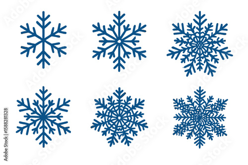 Unique winter snowflake designs showcasing intricate patterns and shapes for seasonal decorations and crafts