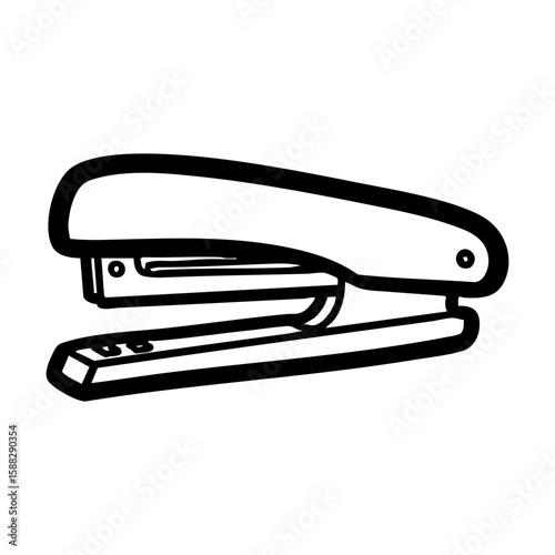 Stapler illustration hand drawing vector illustration