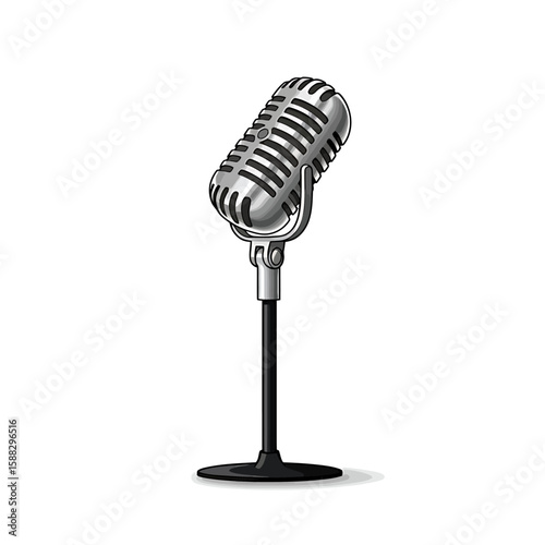 Vintage Microphone for Live Performance