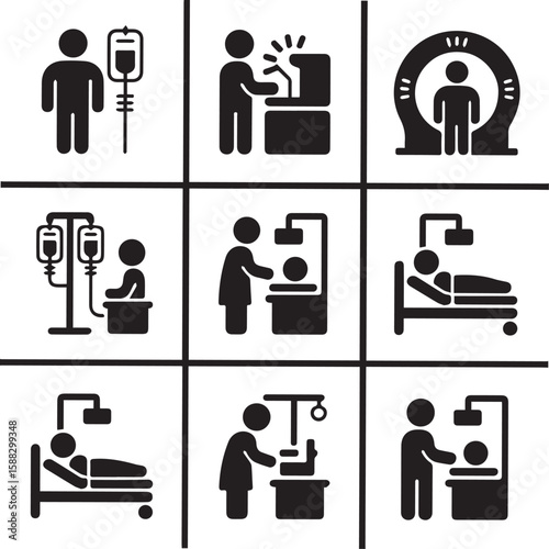 Social network and business people icon sets feature vector silhouettes and pictograms of professional figures, ideal for illustrating human resources and management