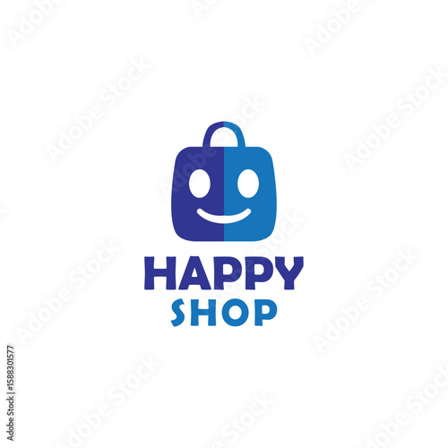 Happy Shop Logo Vector Templates