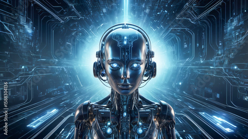 chatbot with network connecting data, Chatbots are part of digital technology, utilizing artificial intelligence to interact with users, communication across platforms.
