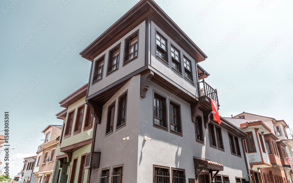 Naklejka premium Street scene in Mudanya, a municipality of Bursa, Turkiye