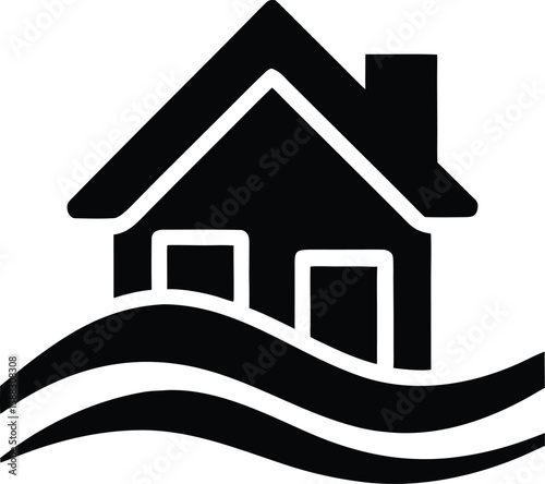 Flood icon. vector illustration. 