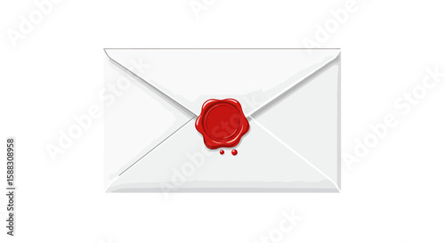 Sealed Envelope with Red Wax