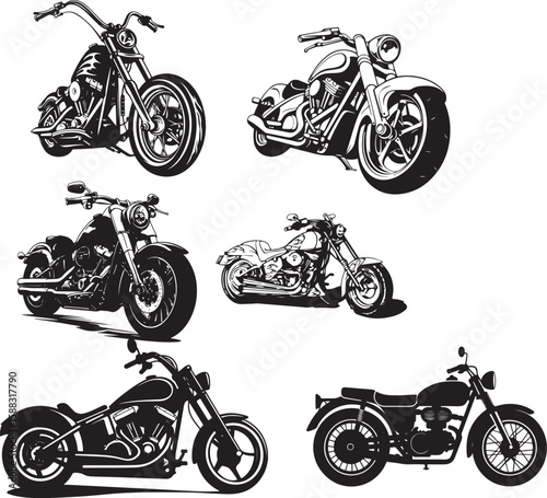 set of motorcycle