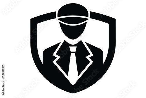 security guard vector icon