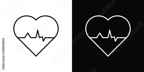 Wellness icon. Thin linear web icons